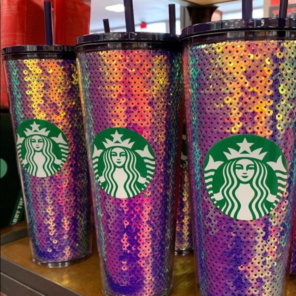 STARBUCKS ⭐️ 2020 SEQUINS UNIQUE LIMITED COLD CUP